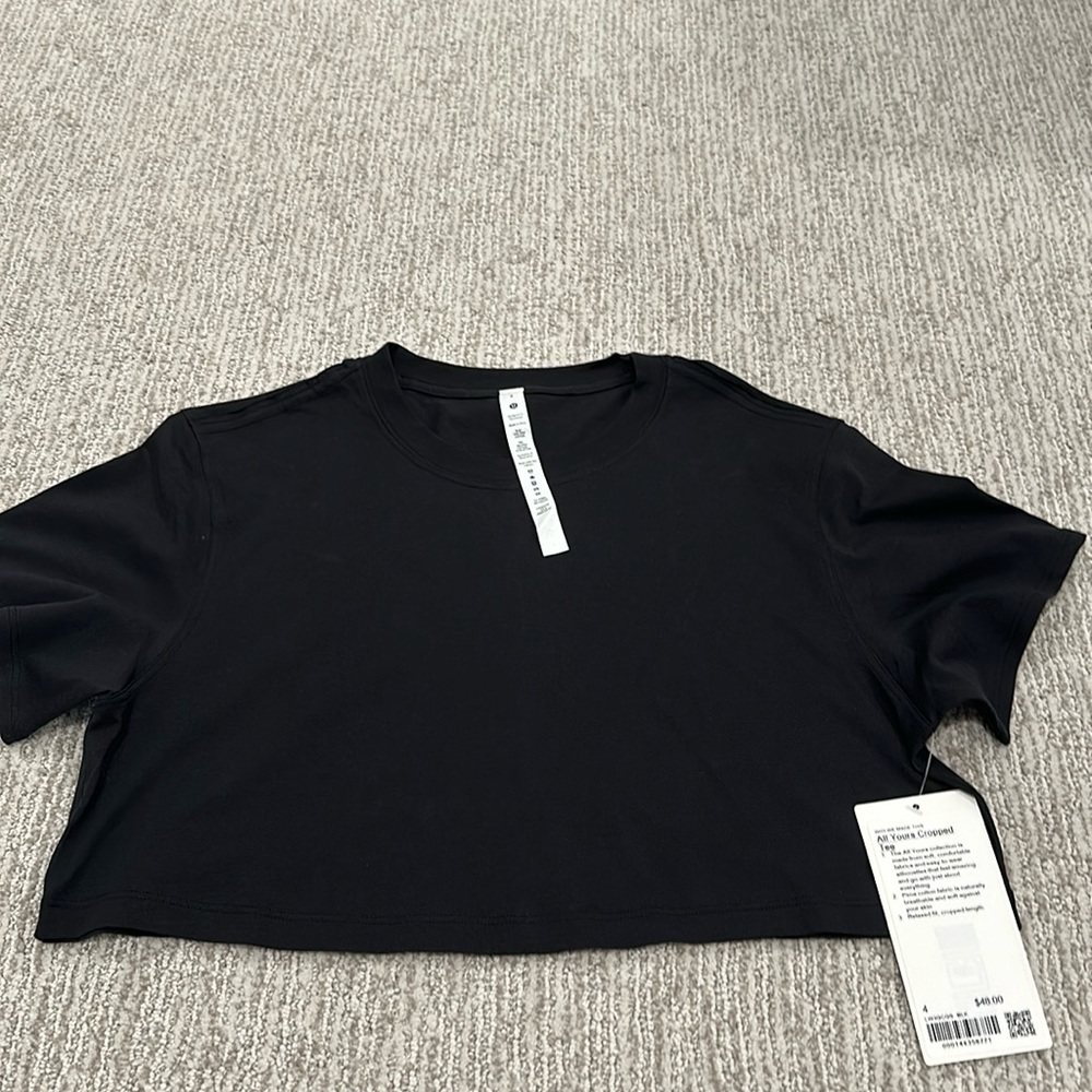 Lululemon All Yours Cropped Tee
